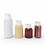 Luxury Hotel Style 300ml-750ml Lotion Pump Bottle, Elegant Curvy Body Wash Container, Refillable Plastic Bottle for Shower Gel and Hand Soap, Premium Packaging 1