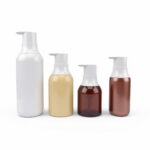 Luxury Hotel Style 300ml-750ml Lotion Pump Bottle, Elegant Curvy Body Wash Container, Refillable Plastic Bottle for Shower Gel and Hand Soap, Premium Packaging