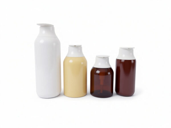 Luxury Hotel Style 300ml-750ml Lotion Pump Bottle, Elegant Curvy Body Wash Container, Refillable Plastic Bottle for Shower Gel and Hand Soap, Premium Packaging 2